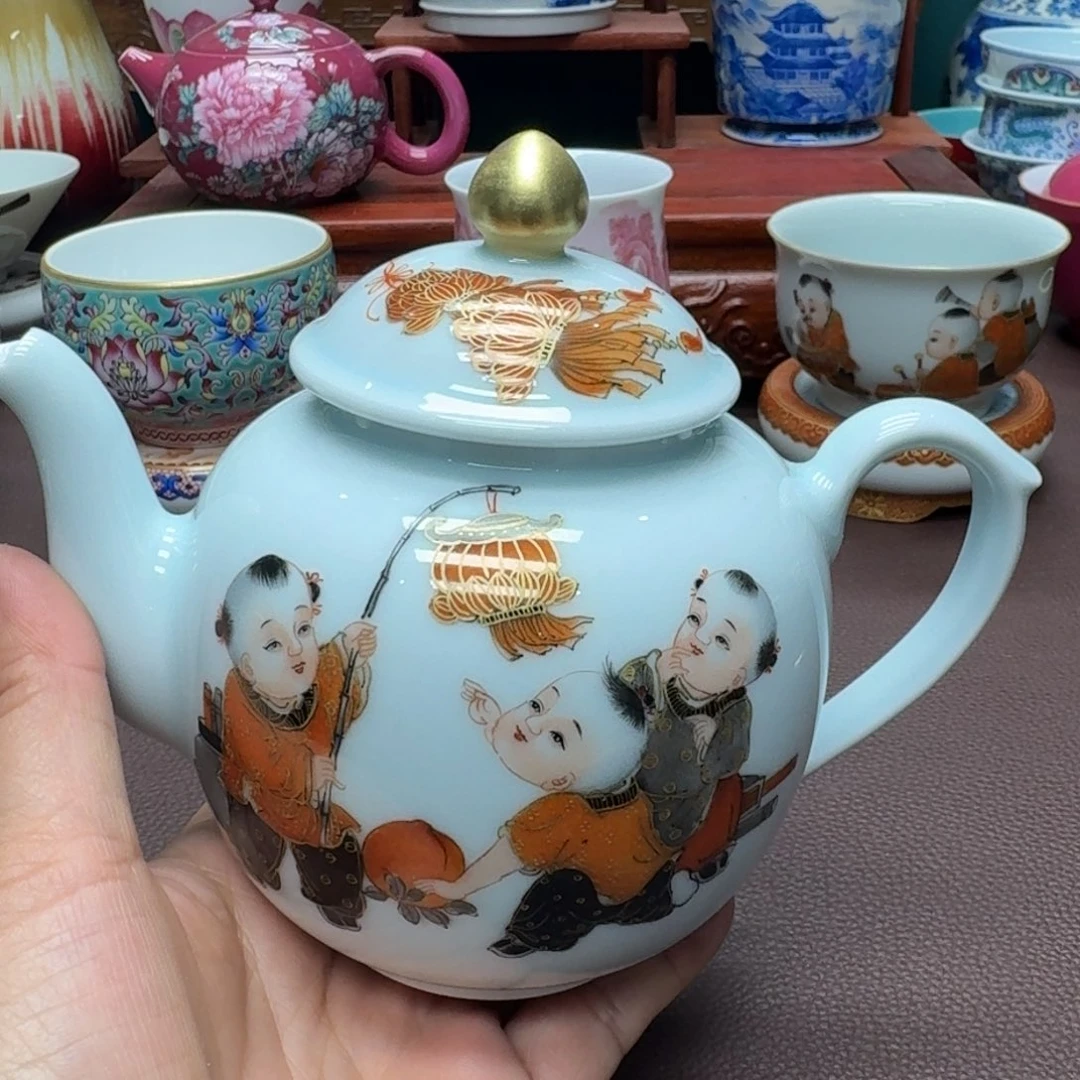 瓷片景德镇仿古手工制作精品展示