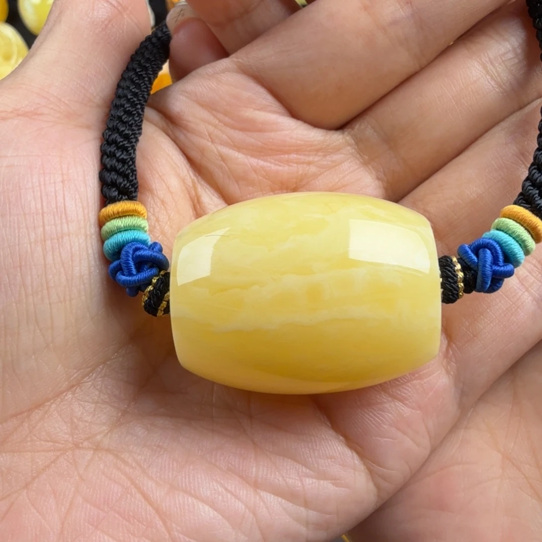 琥珀未镶嵌颈饰纯天然琥珀蜜蜡无优化