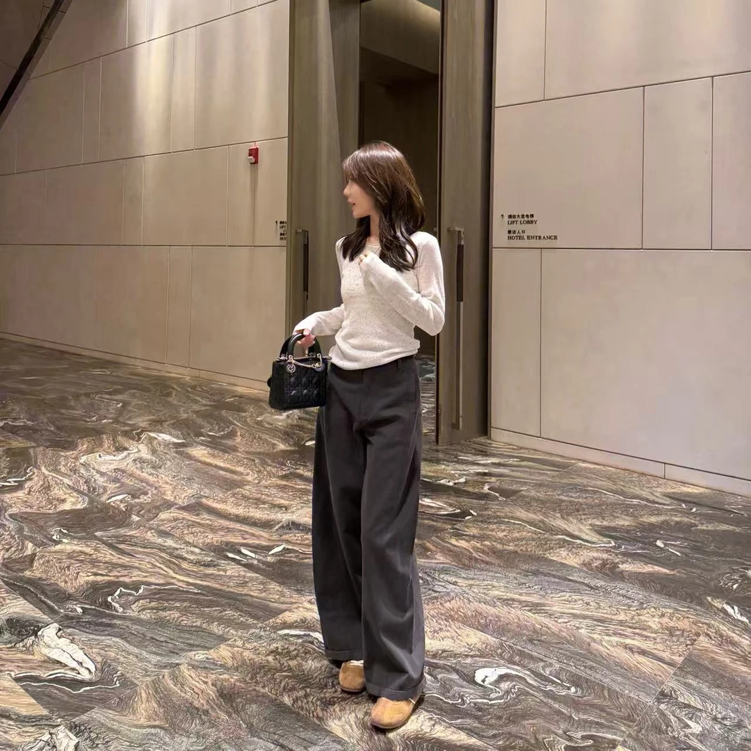 【贤儿专属】琥珀流光风彩点针织长袖打底衫修身上衣女TUDJ-A65355
