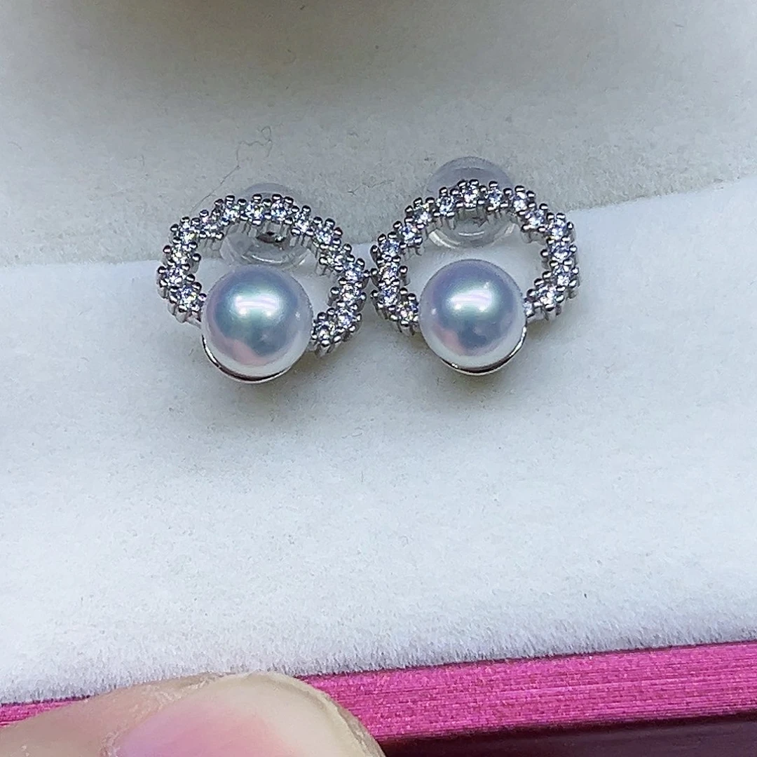 淡水珍珠颈饰银S925镶嵌