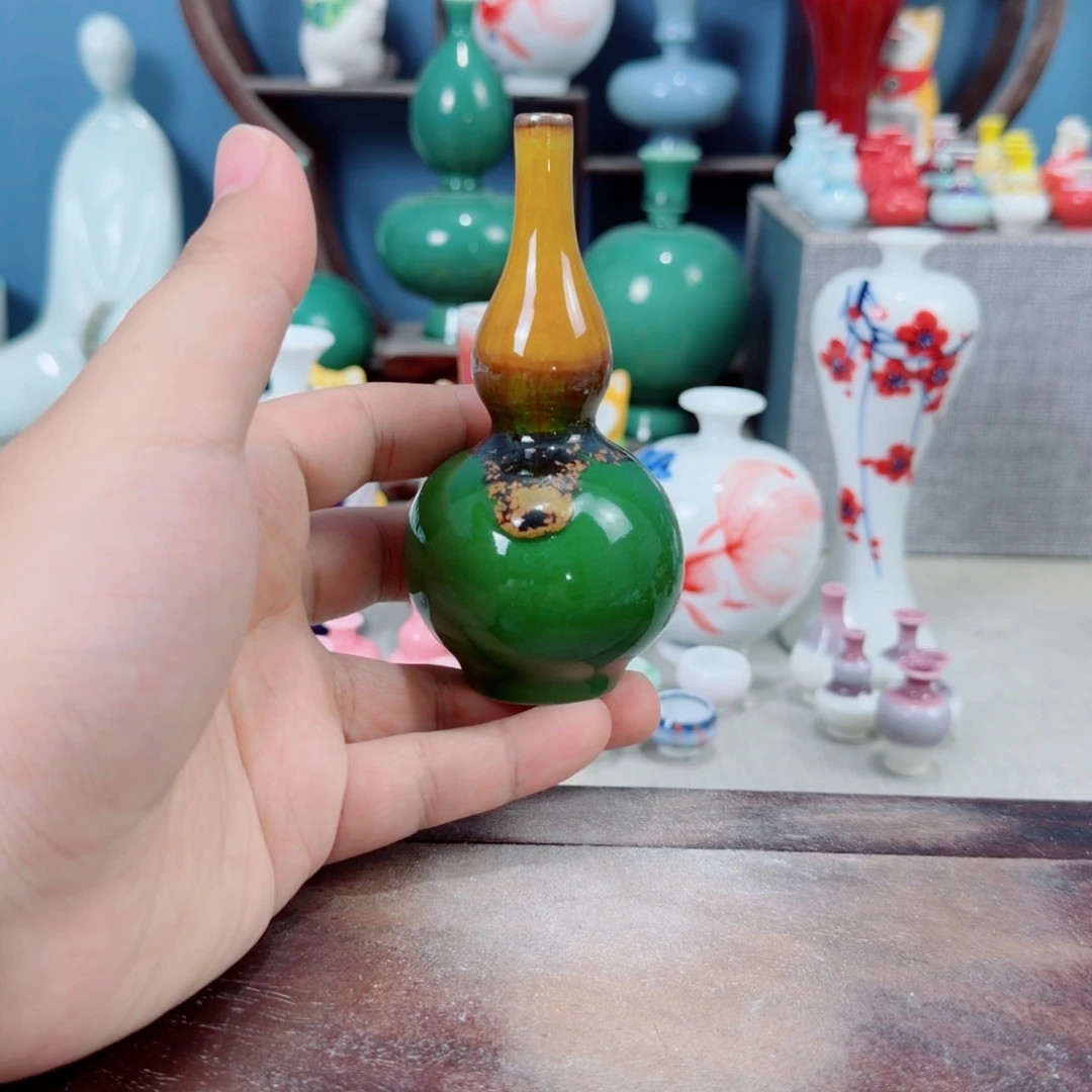 陶瓷手工小花器摆件