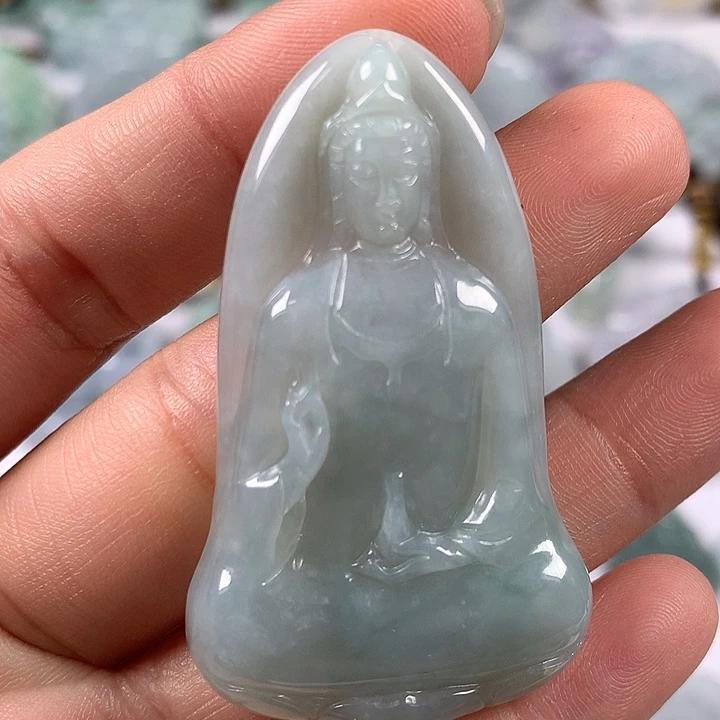 颈饰未镶嵌翡翠观音福利
