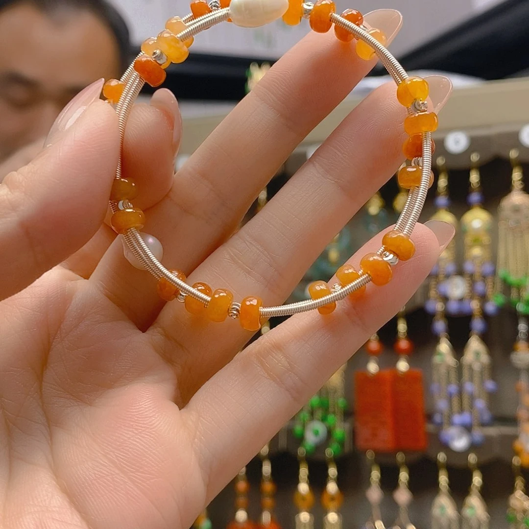 翡翠合金耳饰翡翠