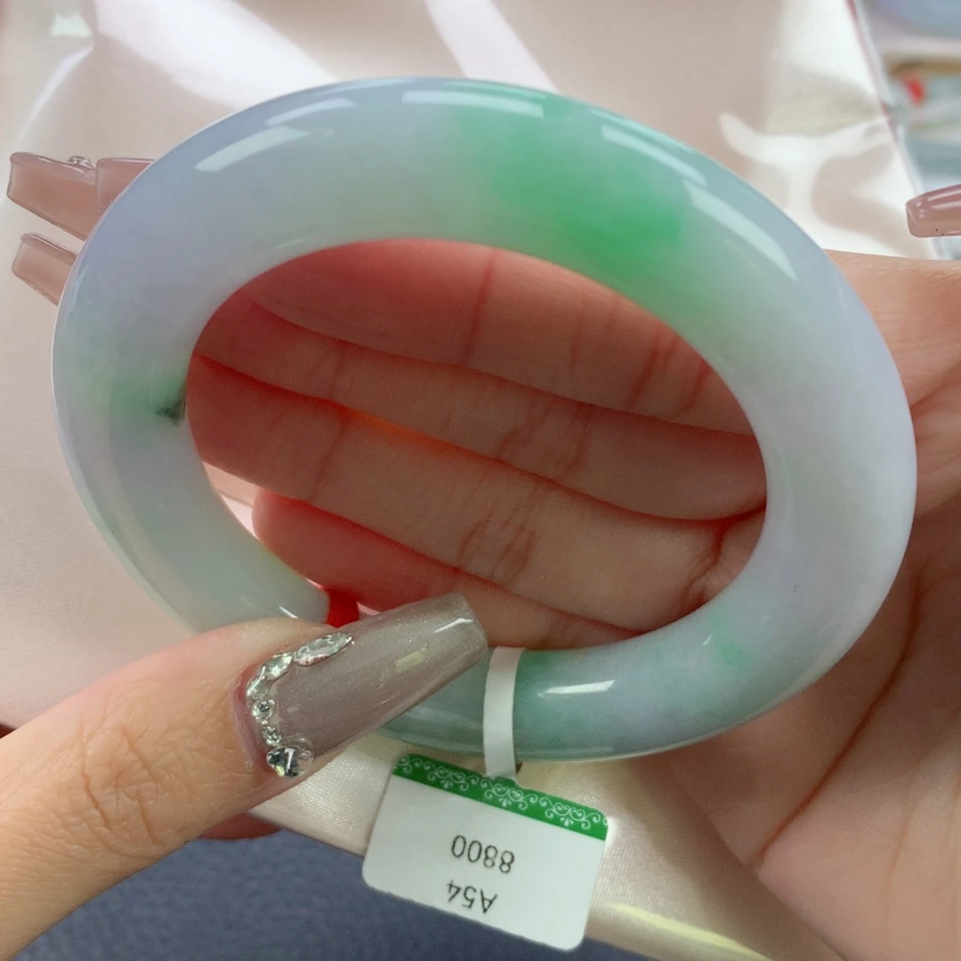 翡翠手镯未镶嵌54.7胖圆