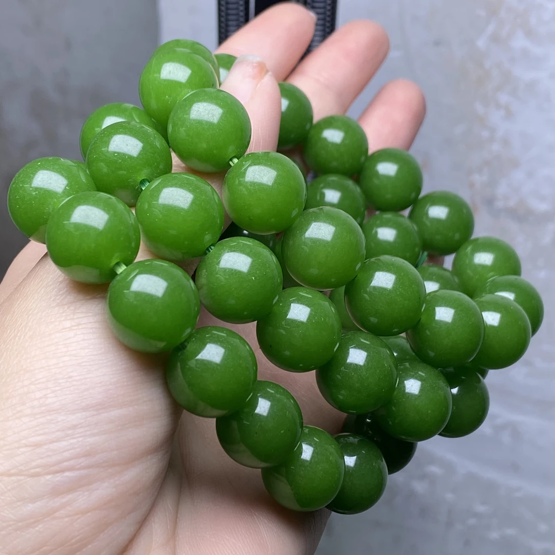 BY-4号精品菠菜绿手链14mm多样性发一件