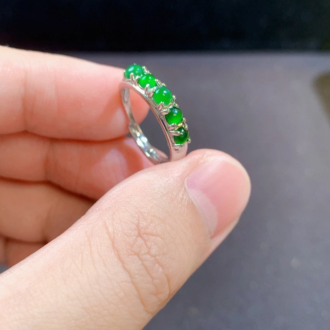 翡翠未镶嵌耳饰天然翡翠