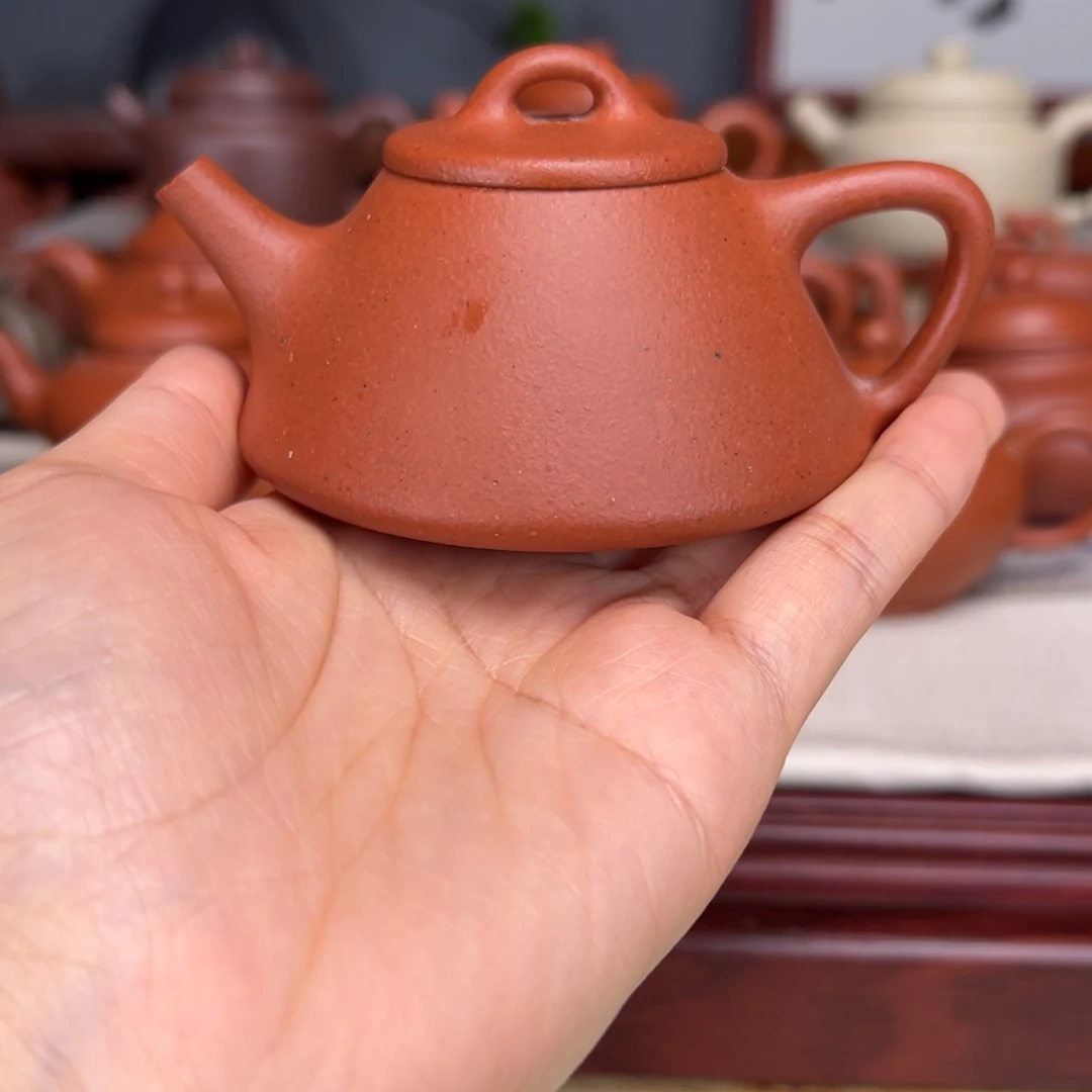 胖***宝紫砂茶壶宝山红泥的120