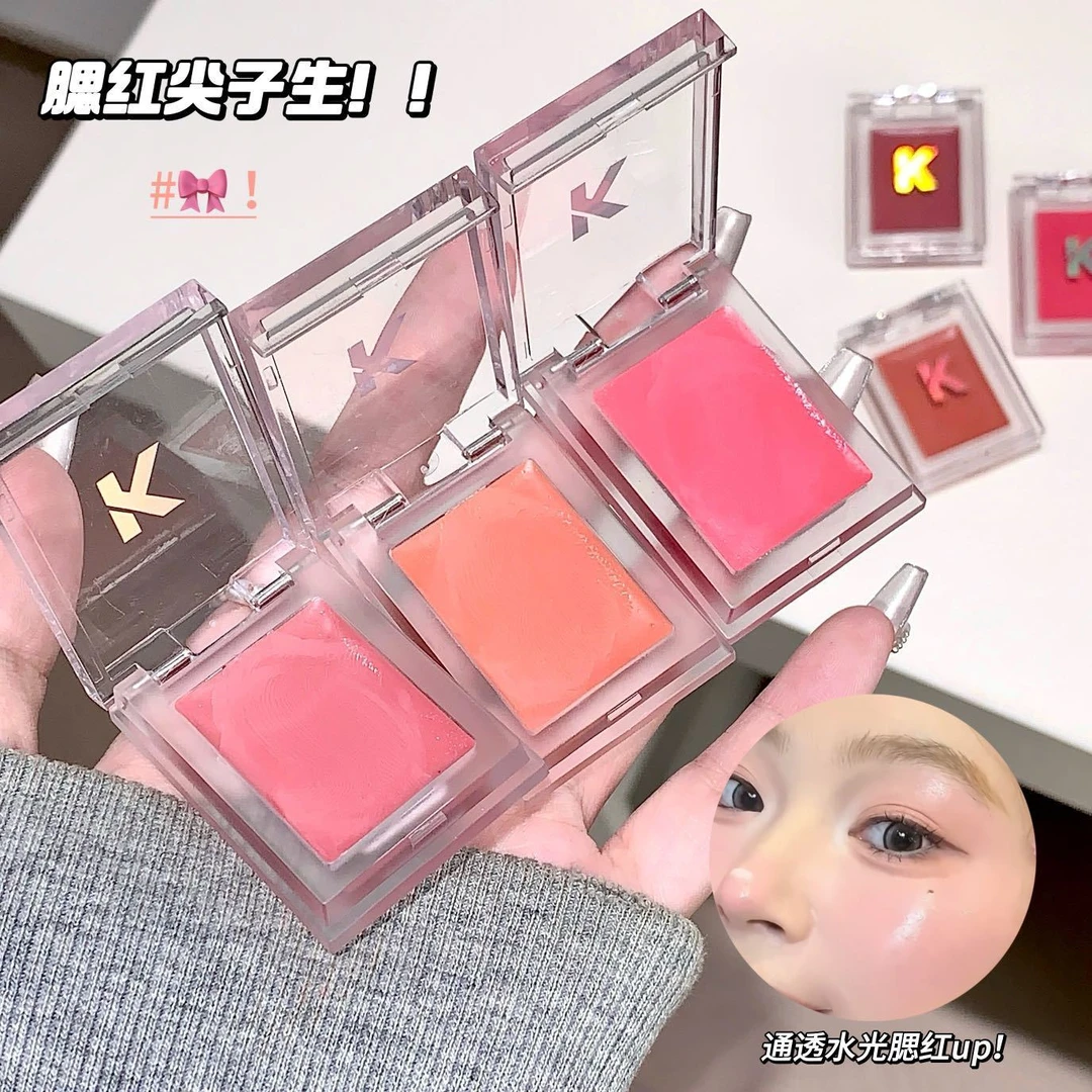 【自用推荐】kakashow水光腮红膏韩系淡颜自然好气色学生