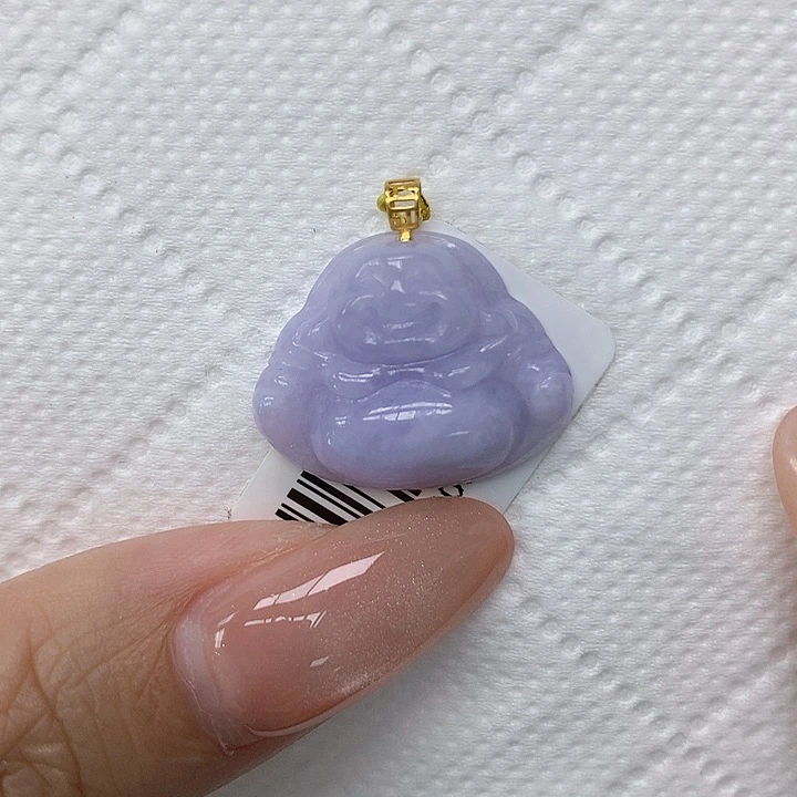 颈饰18K金镶嵌翡翠