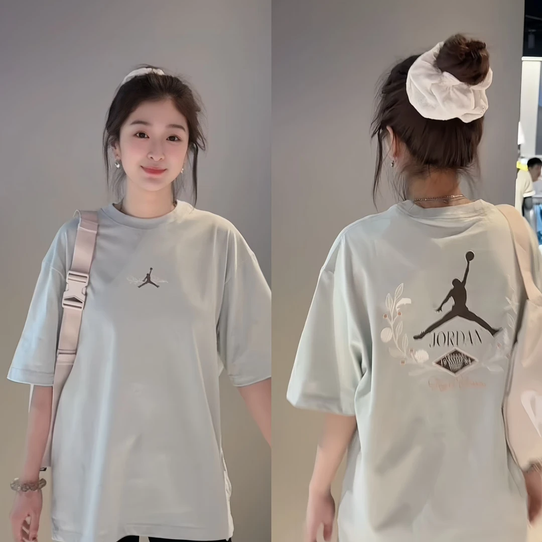 【滔搏联动】NIKE耐克男女子春夏乔丹高奢花藤白搭短袖 IF0381-034