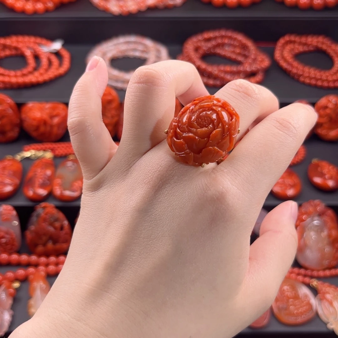 南红玛瑙南红银S925镶嵌