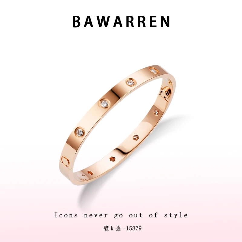 Bawarren 15879-满天星十钻轻奢时尚百搭手镯