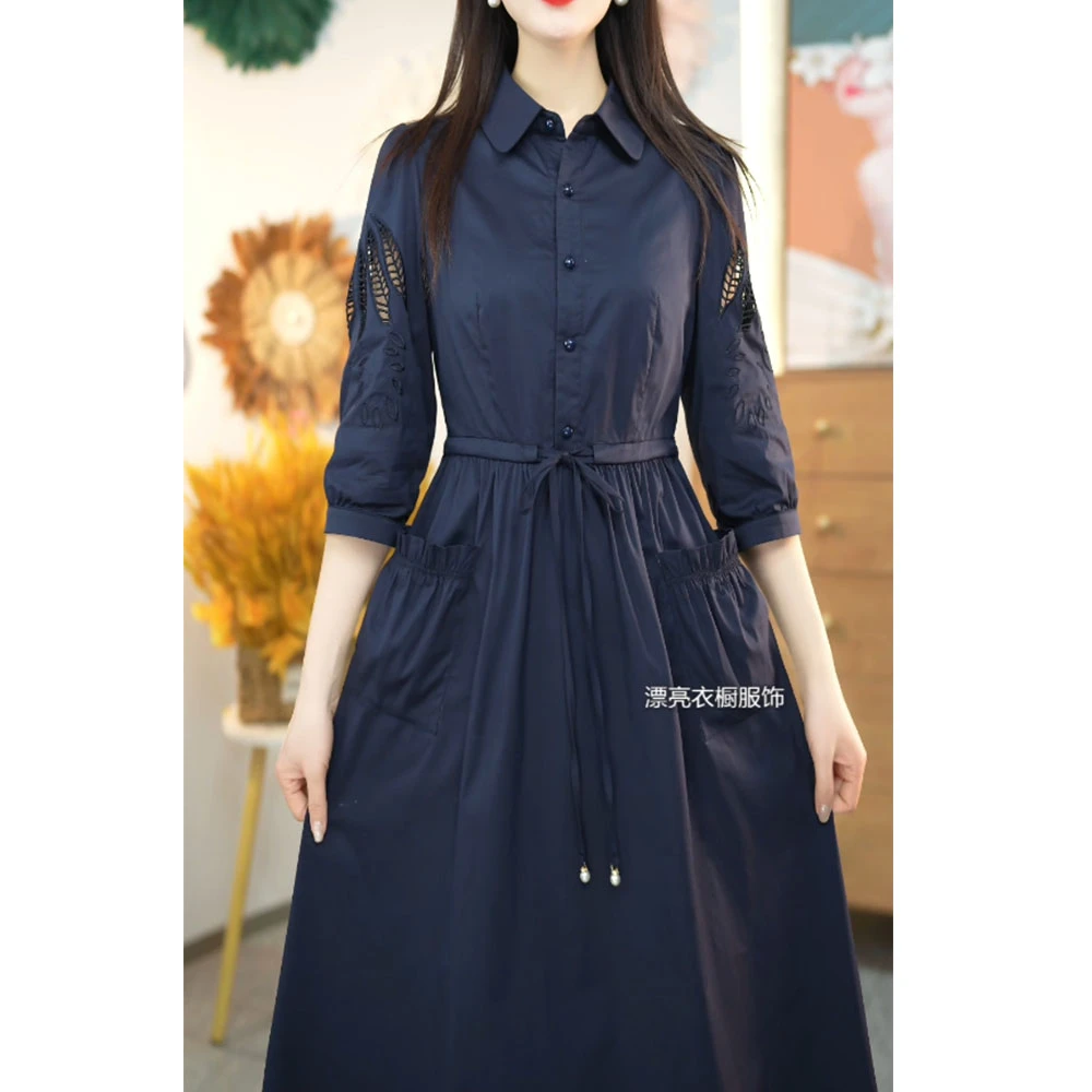[PLYC6659]春季新品连衣裙气质显瘦修身女装时尚打底收腰洋气