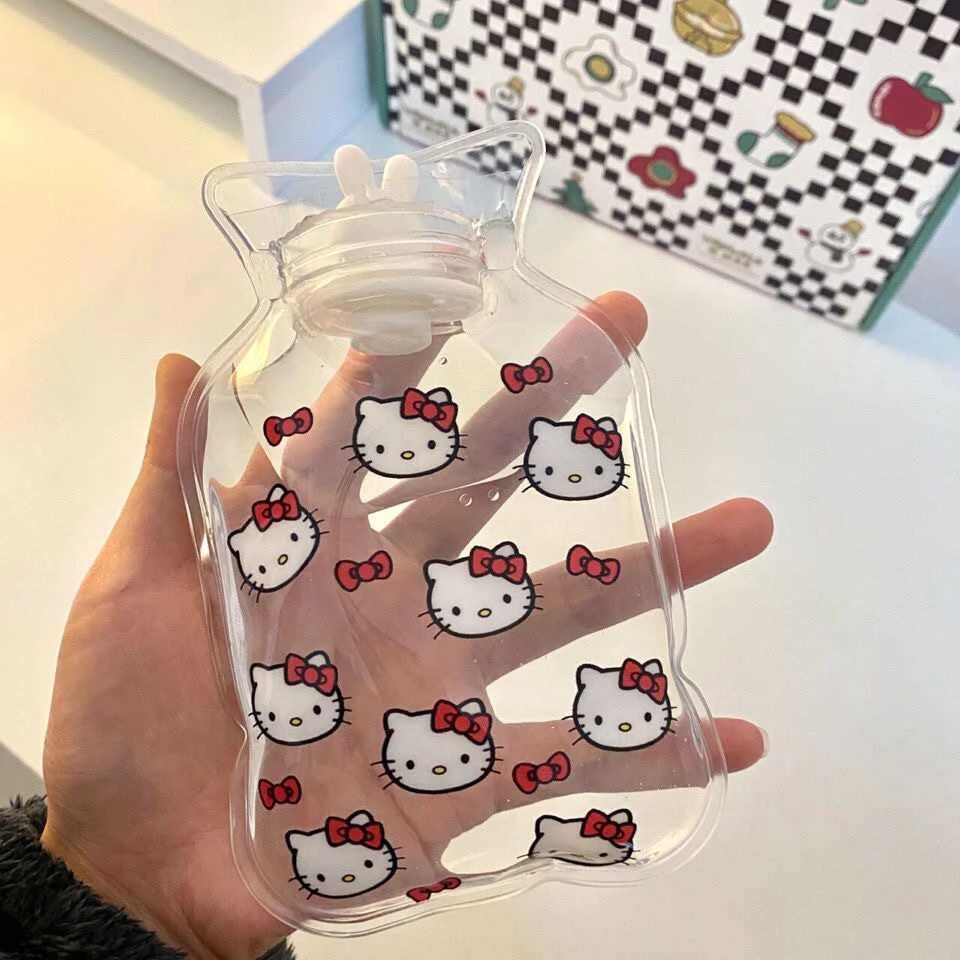 【礼响】可爱helloKitty随身暖手宝学生卡通注水热水袋透明