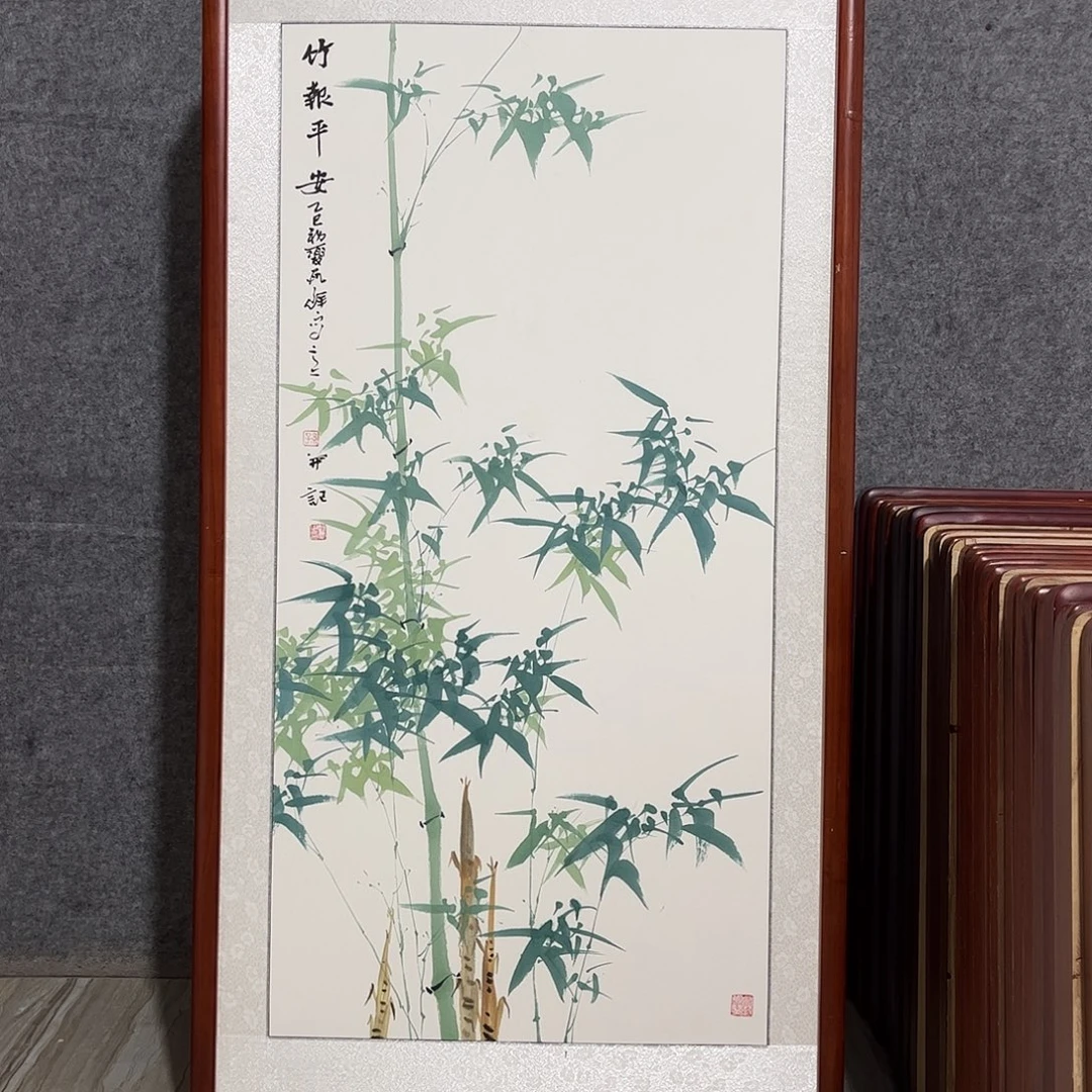 国画书画作品带框63×123