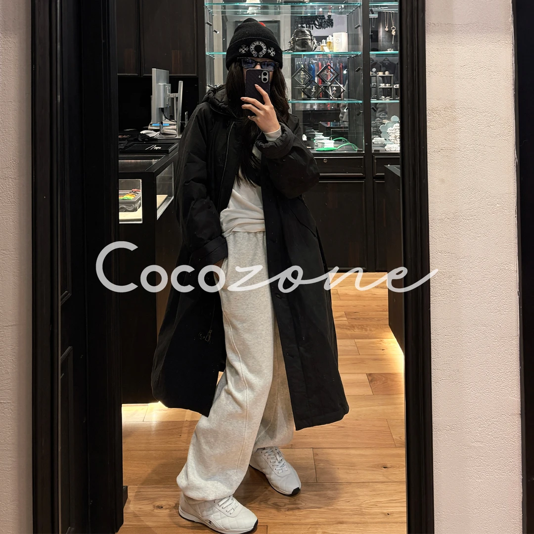 COCO ZONE 刘 一一 “风衣战袍”90白鹅绒连帽鹅绒服 CD2A3166