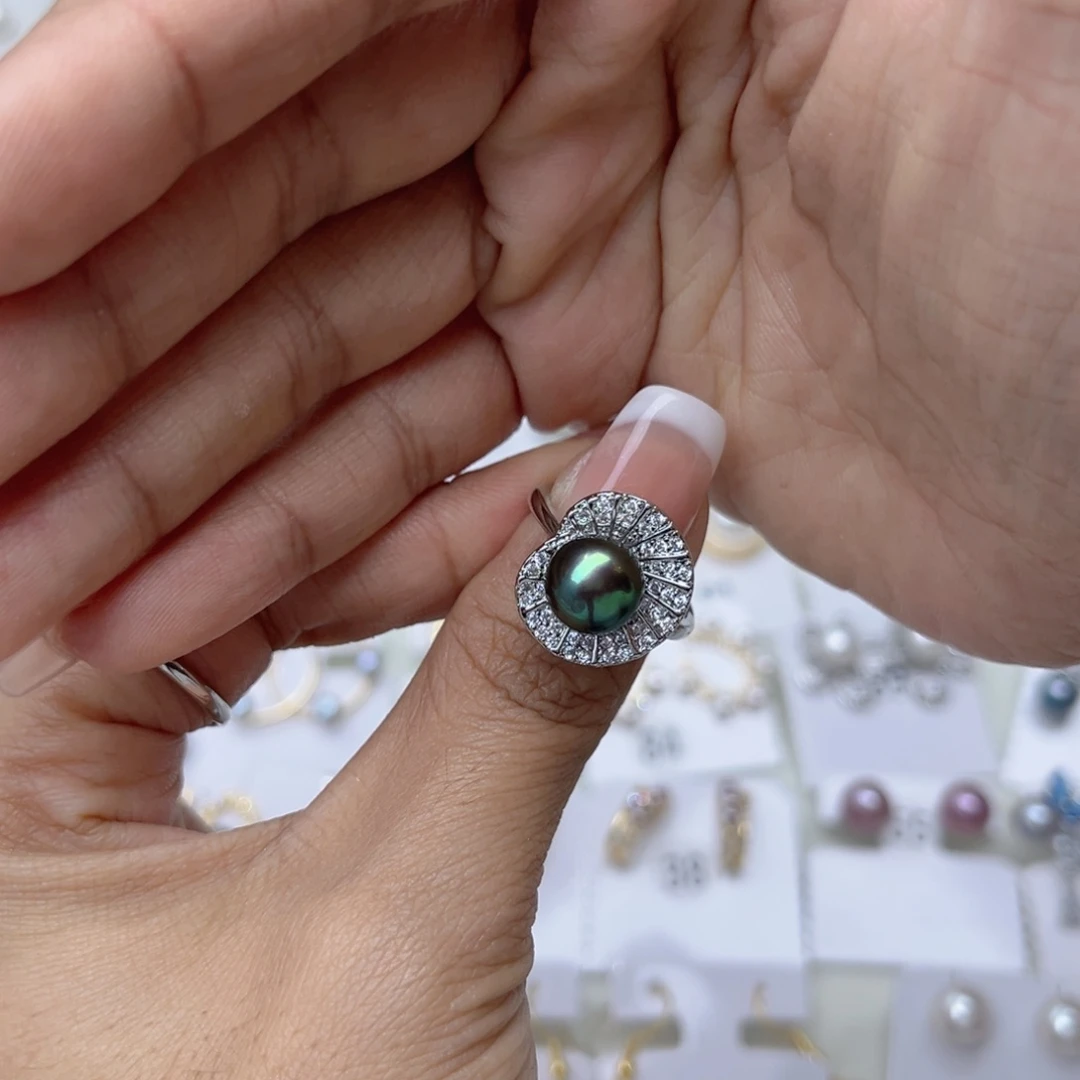 郭***郭戒指淡水珍珠合金