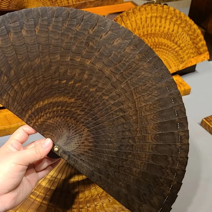 扇子21小叶桢楠金丝楠木苏扇阴沉