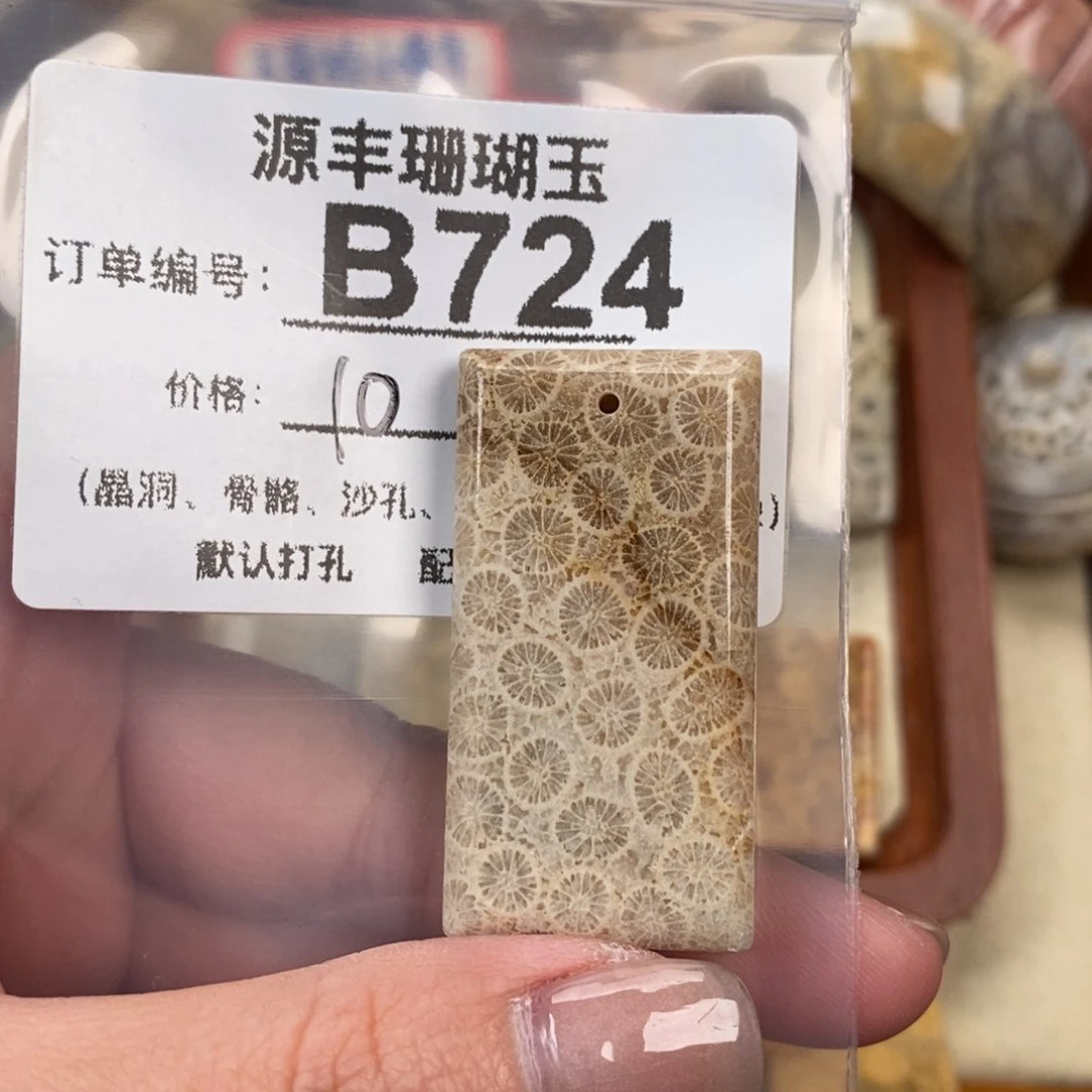 硅化玉颈饰未镶嵌在****果