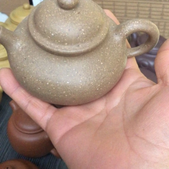 紫砂茶壶青灰段泥容天190豪升左右