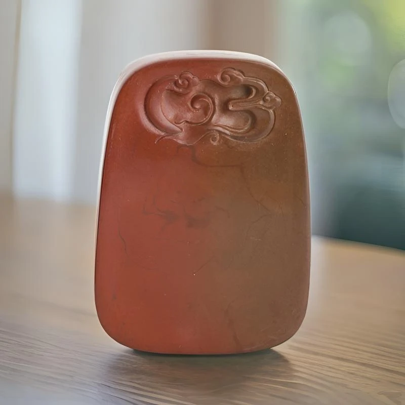 绛州荷塘月色砚绛州澄泥砚古法柴烧大师手作非遗简约平板砚