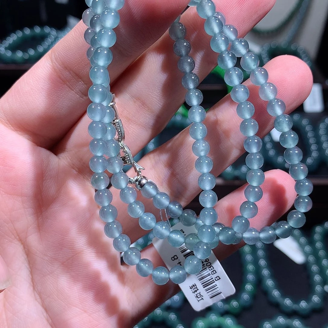 未镶嵌手链翡翠天然a货翡翠项链4.8