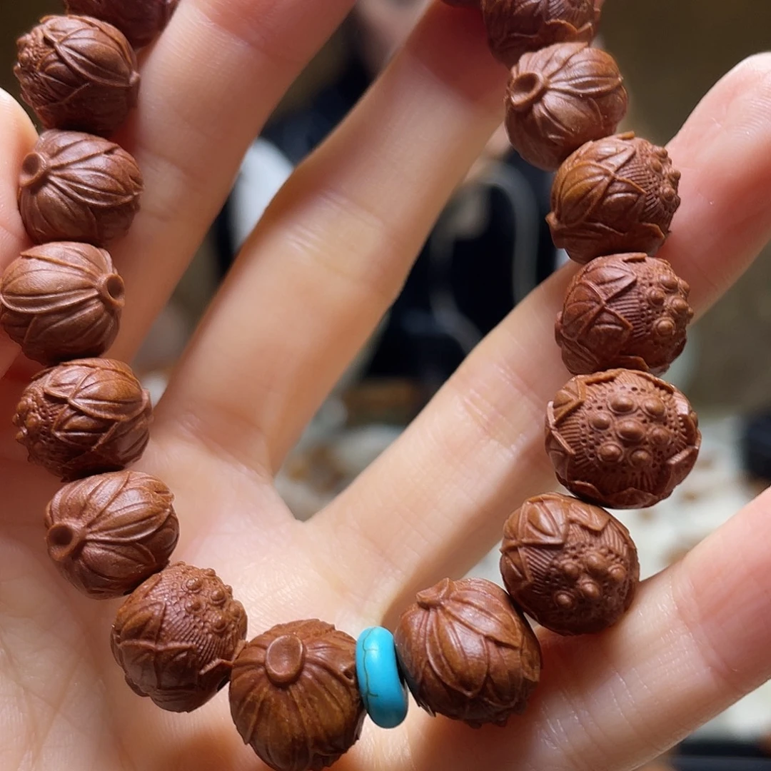 橄榄核手串/手链龙纹 莲子