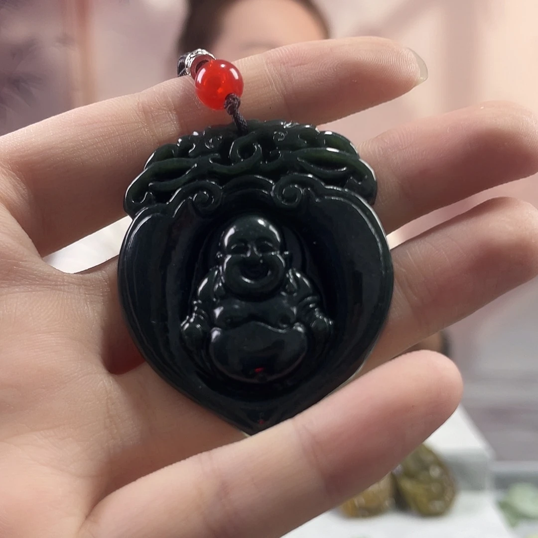 和田玉（青玉）未镶嵌吊坠(赠链)