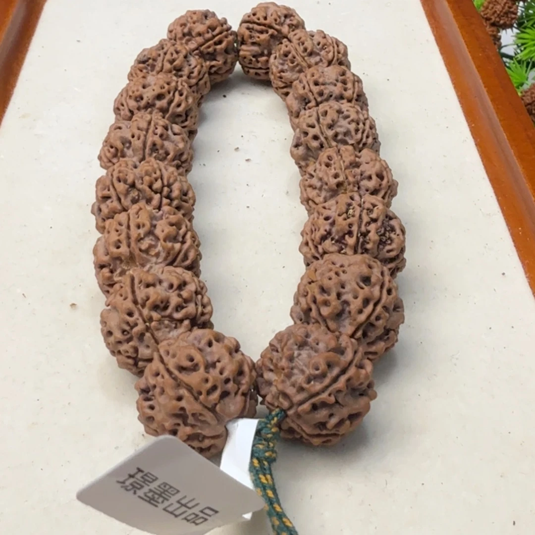 金刚菩提吊坠蜂窝双龙满蜂窝铁籽黄皮老籽19年