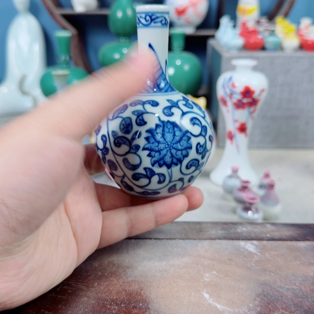 陶瓷手工小花器摆件