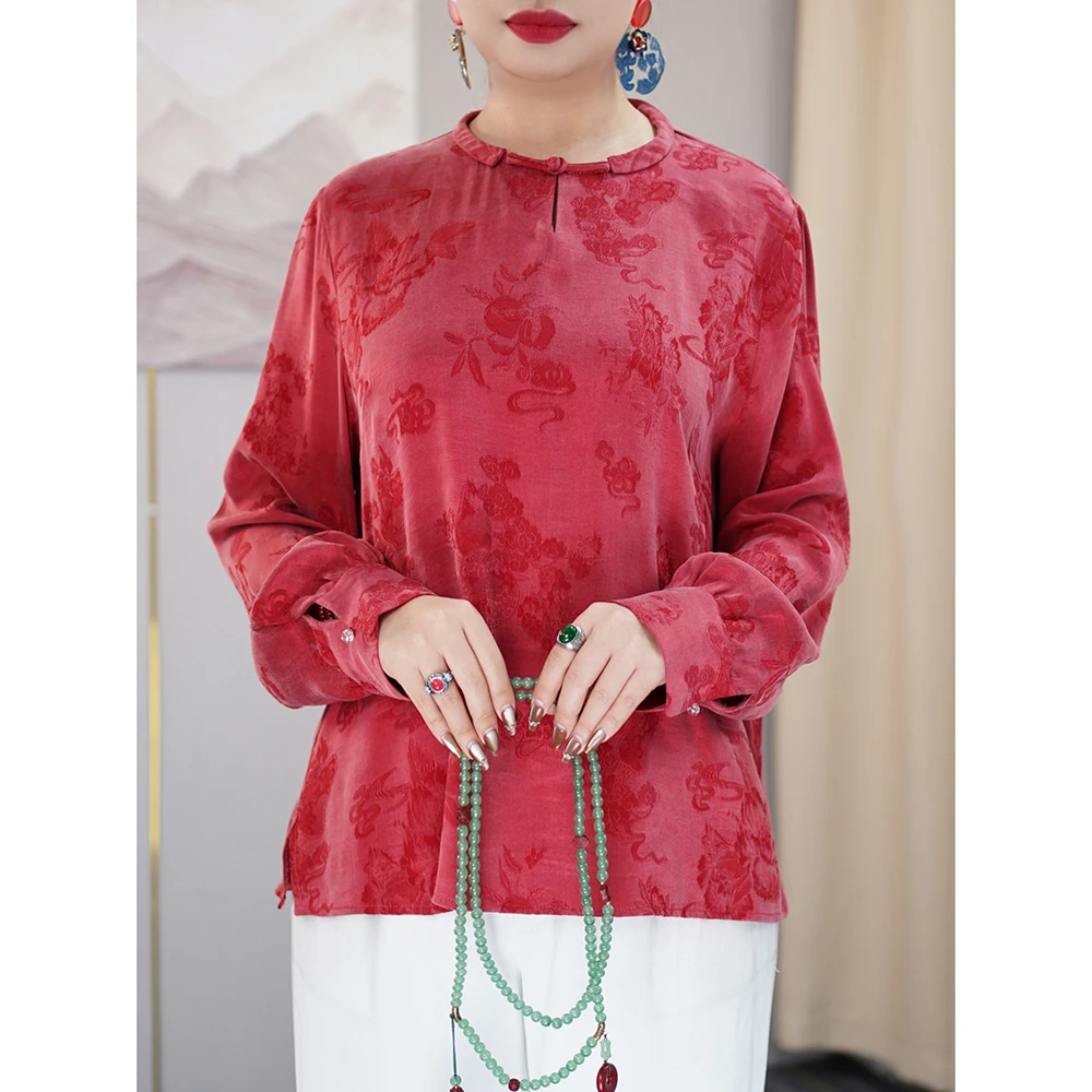 新中式上衣中国风百搭小衫复古别致漂亮新款衣服高级时尚大码女装