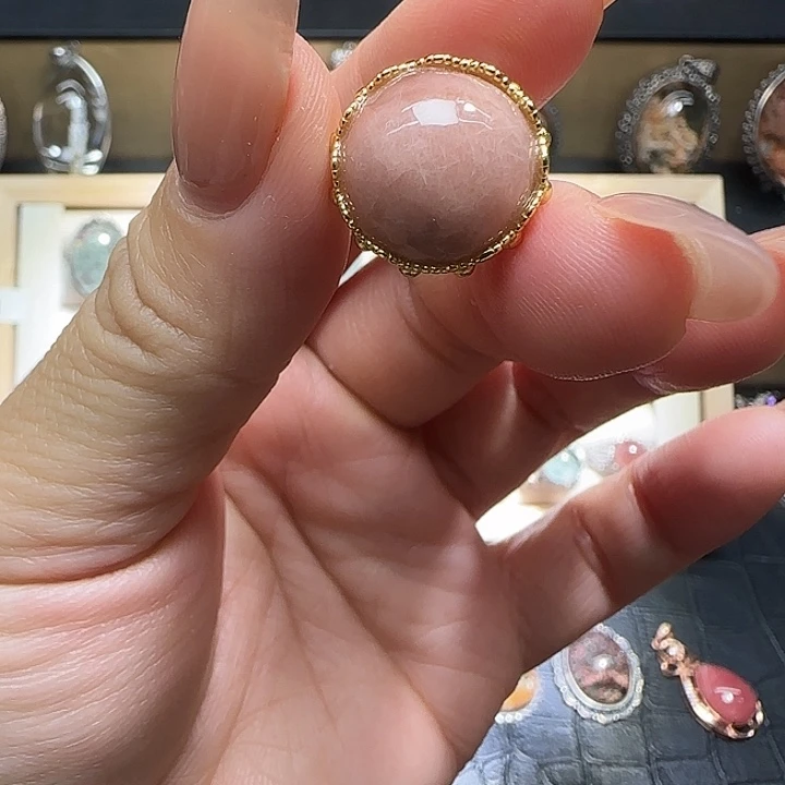 银S925镶嵌水晶戒指水晶