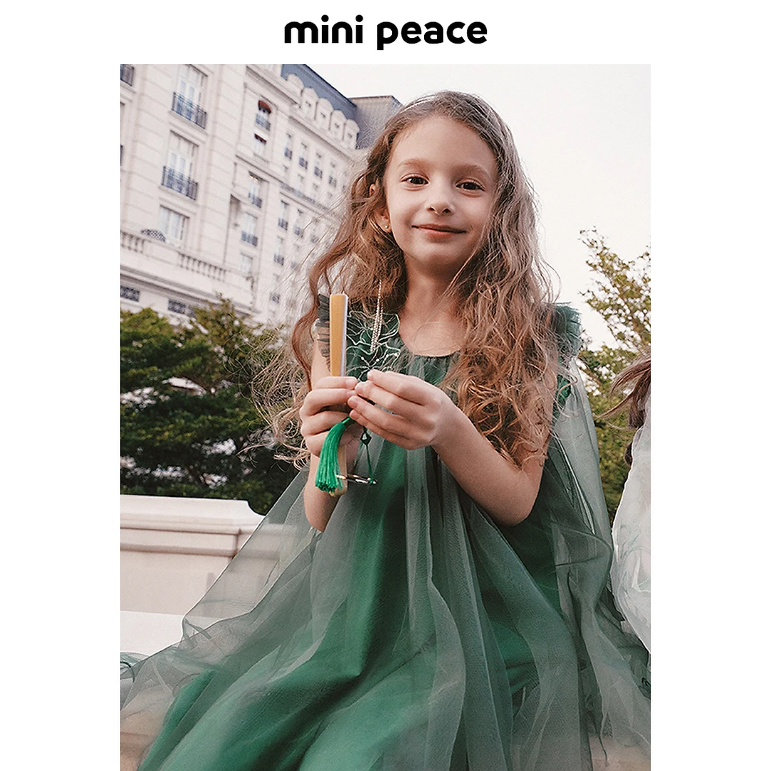 【专柜同款公主系列】MINIPEACE太平鸟童装连衣裙夏季雪纺吊带裙
