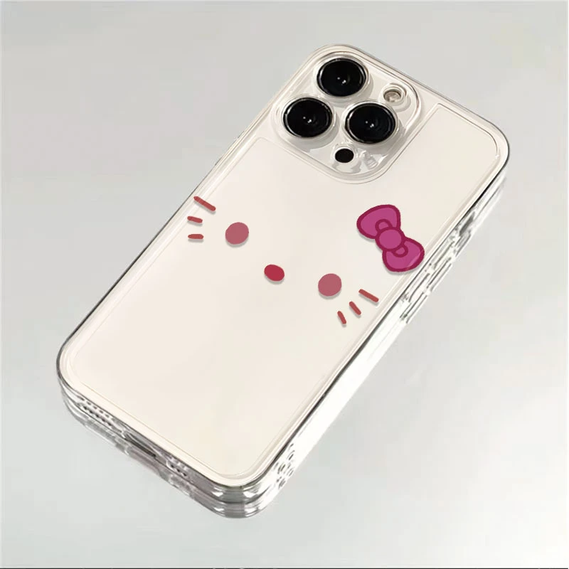 蝴蝶结kt猫适用苹果iPhone17pro14小米15promax华为p80手机壳防摔