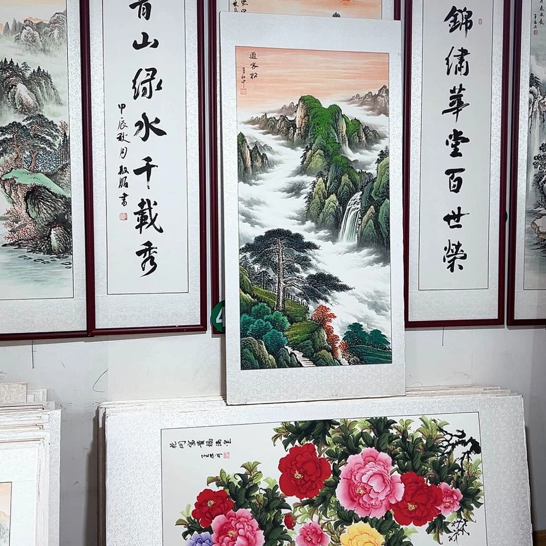 抚***厂国画手绘保证假一罚万