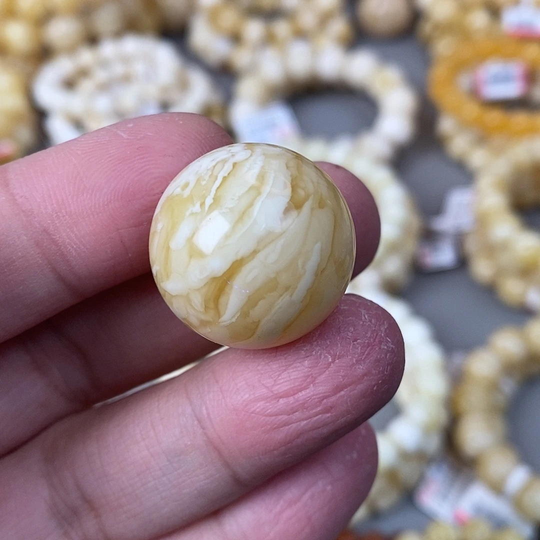 蜜蜡未镶嵌珠宝奇石23.8mm 7.6g