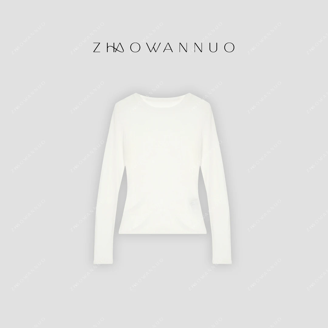 ZHAO WANNUO 丨The r*w轻薄细腻羊毛天丝长袖T恤NC0942