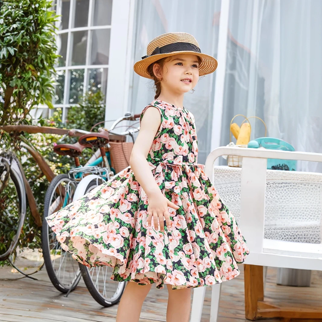 【送帽子】女童连衣裙夏季新款童装中大儿童公主裙夏装小女孩裙子
