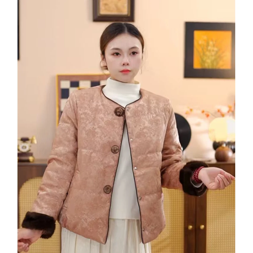 缠绵 新中式超轻棉服