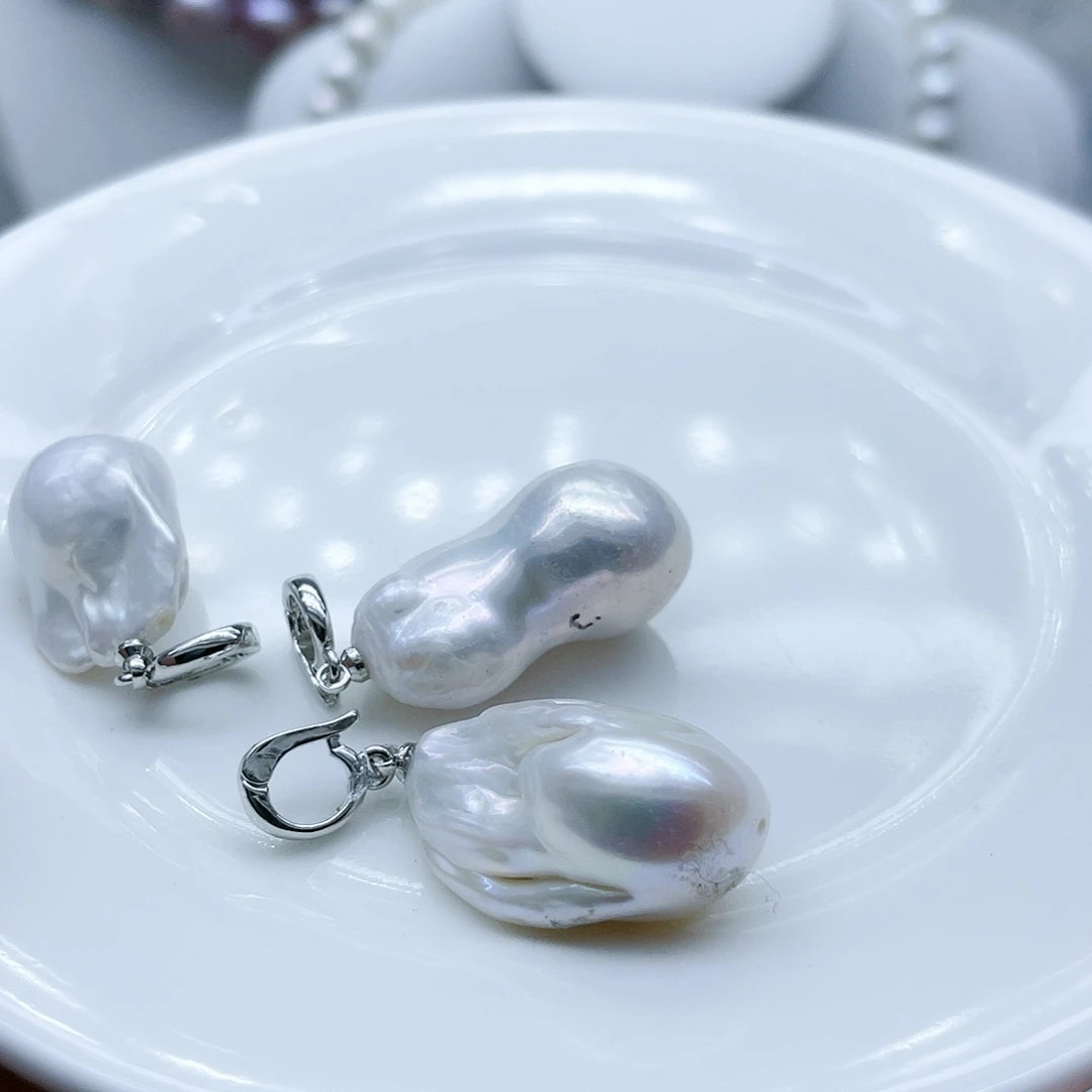 淡水珍珠颈饰钛钢