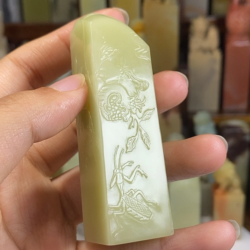 【闪购商品】青田石印石关*卉