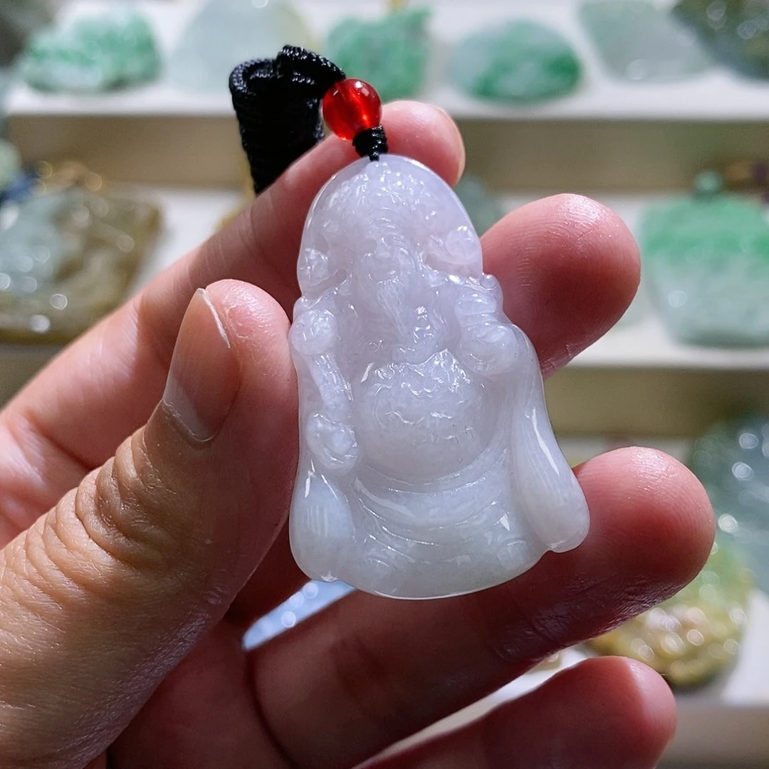 【闪购商品】翡翠颈饰未镶嵌财神