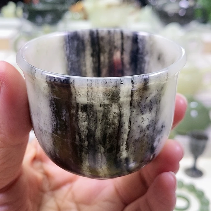 未镶嵌和田玉挂件茶杯95m l