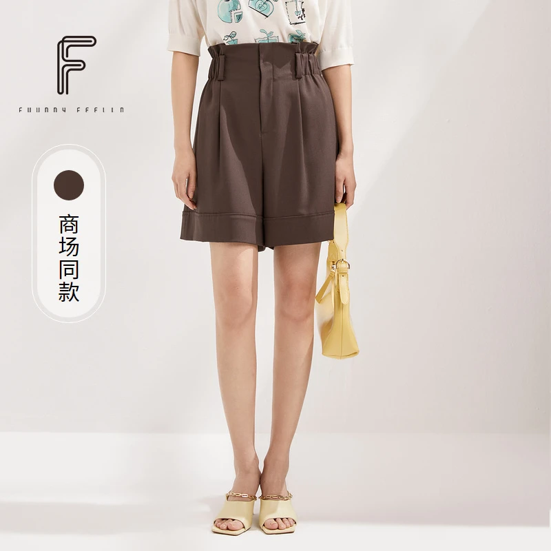 【达人专属】FF||仿佛时尚宽松小A型短款休闲裤女FV00376
