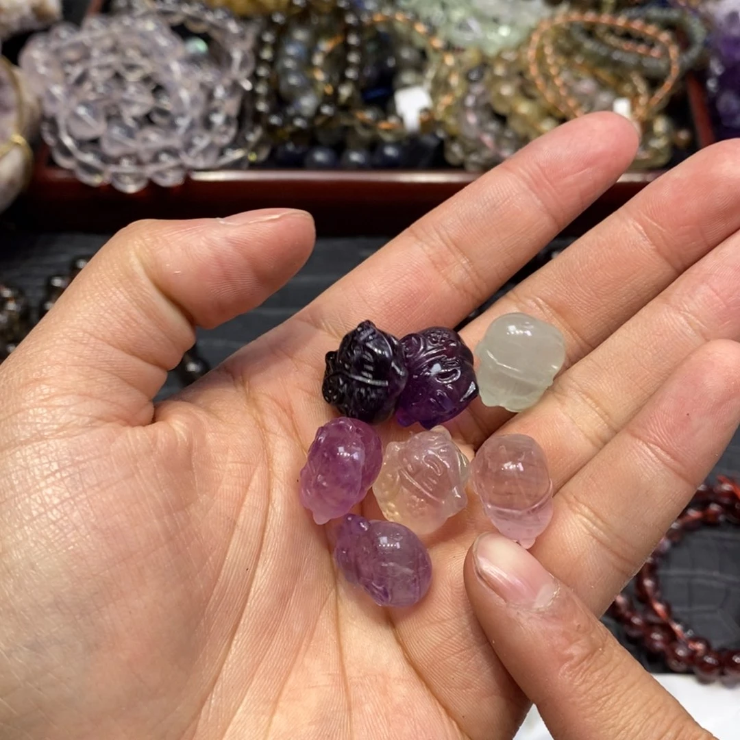 水晶手链未镶嵌招财猫