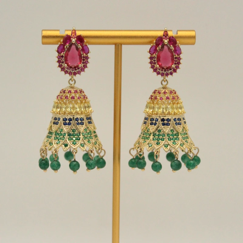 C817 波西米亚风铃彩色耳钉