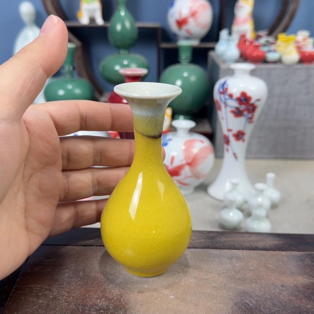 陶瓷手工小花器摆件
