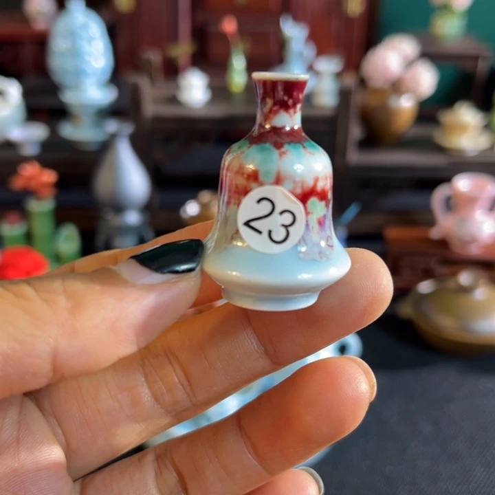 摆件微陶老王迷你花瓶