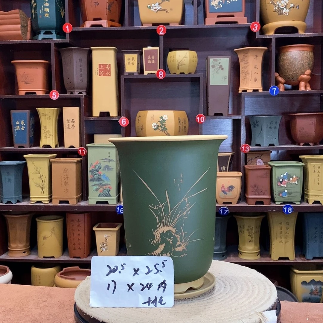 紫砂花盆紫砂花盆