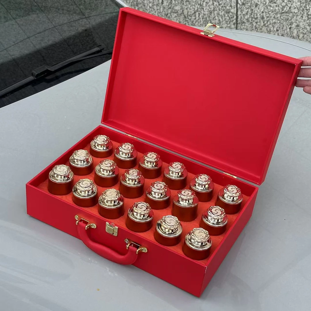 珍藏手提箱大红袍岩骨花香乌龙茶茶叶高档礼盒装送礼礼品送长辈